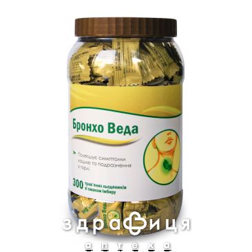Бронхо веда трав леденцы вкус имбиря №300 отхаркивающие средства, сиропы, таблетки