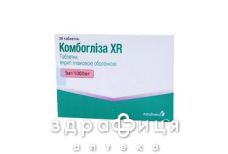 Комбоглиза XR таблетки п/о 5+1000мг №28