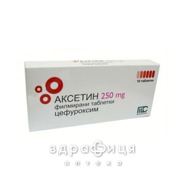 Аксетин таб в/о 250мг №10 антибіотики
