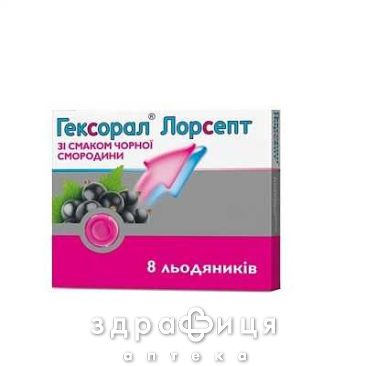 Гексорал лорсепт леденцы черная смородина №8 лекарство от горла