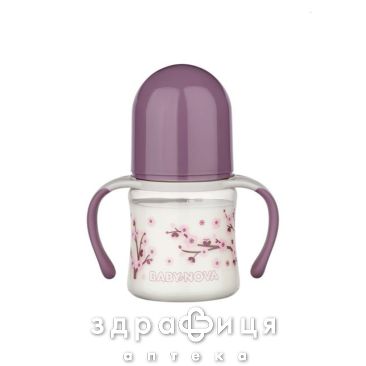Baby nova 45001/1 бутылочка пласт декор 150мл