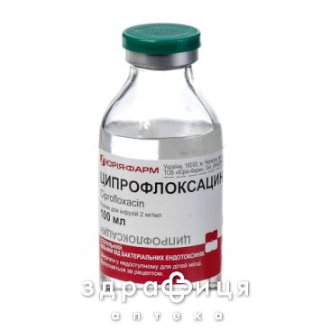 Ципрофлоксацин р-р д/инф 0,2% 200мл антибиотики