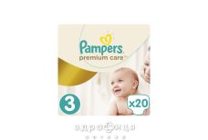 Подгузники Pampers (Памперс) premium care miidi 5-9кг №20