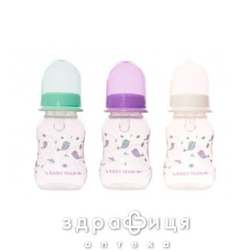 Baby team пляшечка силiкон соска 125мл 1111