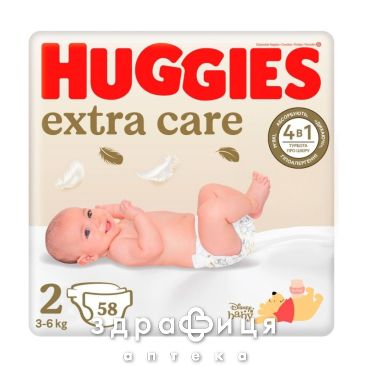 Подгузники huggies extra care р2 №58