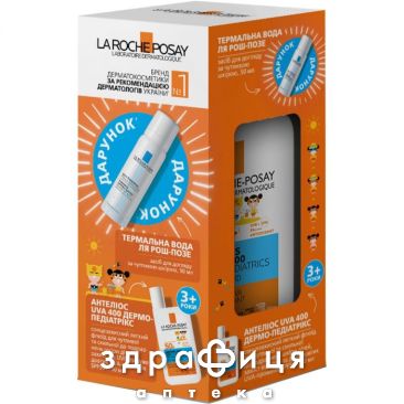 La roche posay набір антеліос uva400 флюїд сонцезах д/облич spf50+ 50мл+терм вода