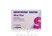 Амоксиклав квиктаб таблетки 500мг/125мг №10 антибиотики