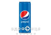 Напиток Pepsi cola сильногаз с сахар и подсластителем sleek ж/б 0,33л