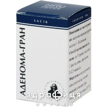 Аденома-гран гран. гомеопат. пенал 10 г ліки від простатиту