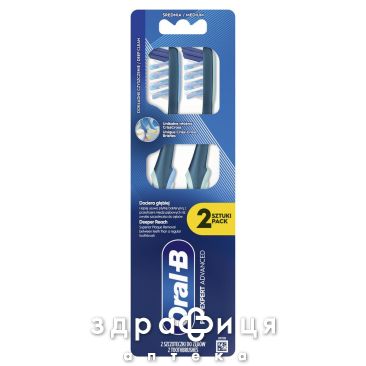 Зубная щетка Oral (Орел)-b pro-expert все в одном 40 средняя 1+1