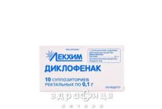 Диклофенак-лх супп 0,1г №10 нестероидный противовоспалительный препарат