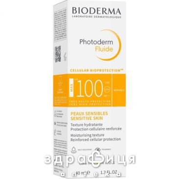 Bioderma фотодерм max флюїд spf100 40мл 28541d