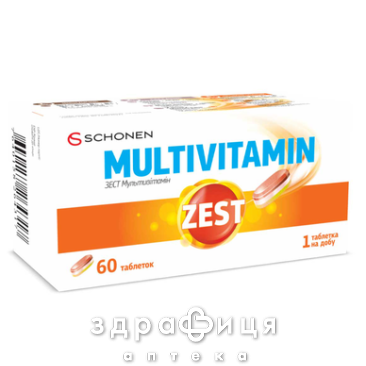 Zest (Зест) мультивитамин таб №60