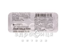 Левомицетин таб 500мг №10 антибиотики