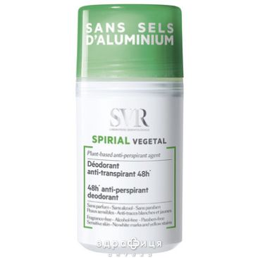 SVR (СВР) спириаль дезодорант-антиперспирант б/алюминия 50мл 1014616