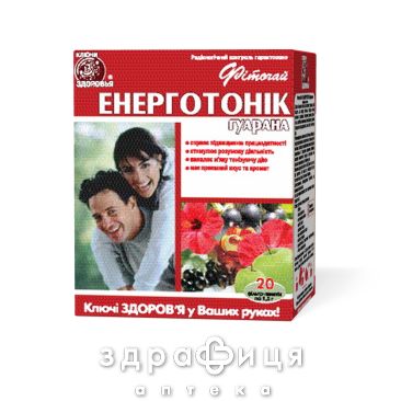 Фiточай &quot;ключi здоров'я&quot; № 72 1,5 г пакетик &quot;енерготонiк гуарана&quot; №20