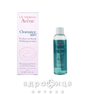Avene (Авен) наб клинанс мат эмул п/блеска 40мл+клинанс мицел вода 100мл 71078718