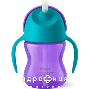 Avent (Авент) 796/02 чашка с трубочкой 210мл с 9+ девочка