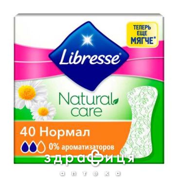 Прокладки libresse natural care normal №40 Щоденні прокладки