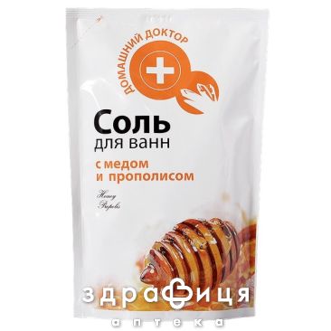 Эльфа дд соль д/ванн с медом/прополис дой пак 500г