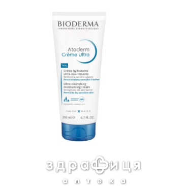 Bioderma атодерм ультра крем 200мл 028067в крем для сухой кожи