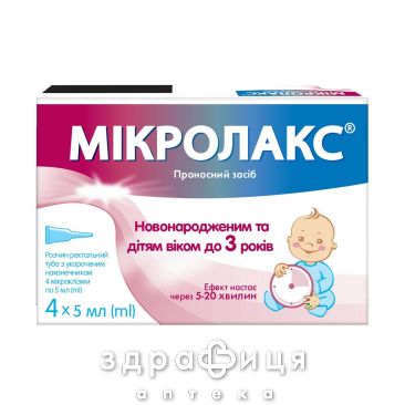 Микролакс р-р рект 5мл №4 слабительное