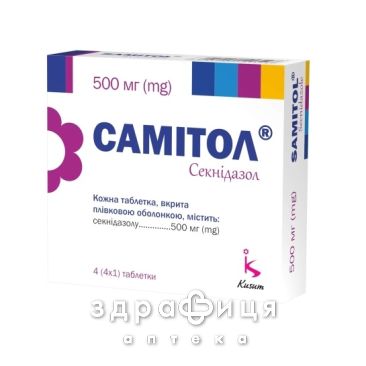 Самитол таб п/о 500мг №4 препараты от глистов антигельминтные