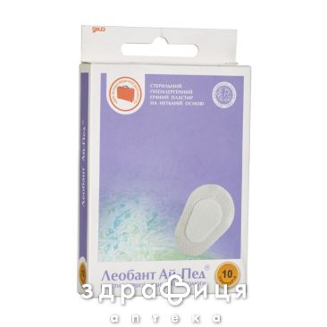 Пластырь мед leobant глазной 57ммх82мм №10 бактерицидные
