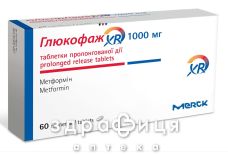 Глюкофаж xr таблетки пролонг 1000мг №30 (15х2)