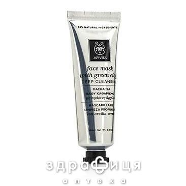 Apivita (Апивита) (Апивита) cleansing маска глуб очищ зелен глин/прпол 75мл крем для жирной кожи