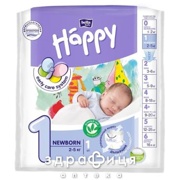 Пiдгузники bella baby happy new born №42