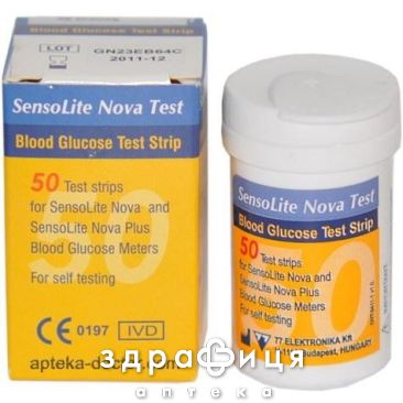 Тест-смужки sensolite nova test  №50