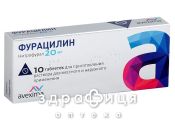 Фурацилiн таблетки 20мг №10 - антисептик