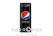 Напиток pepsi max black б/кал с подсл сильногаз ж/б sleek 0,33л п