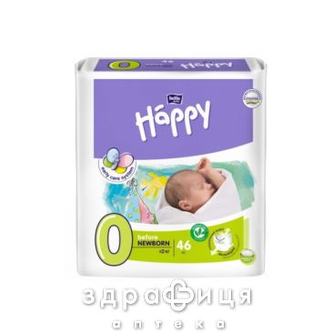 Пiдгузники дитячi гiгiєнiчнi happy bella baby before newborn 0-2кг  №46