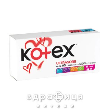 Тамп kotex super ultra sorb №16 тампоны