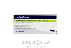 Нейробион таб п/о №20 таблетки от головокружения