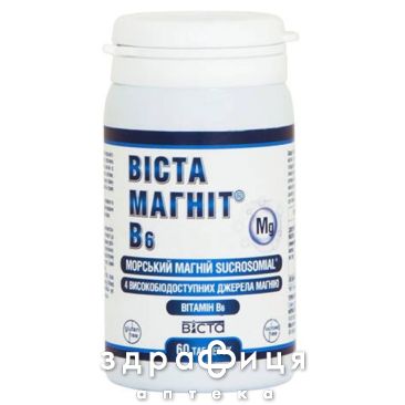 Віста магніт B6 таб №60 Мікроелементи та мінерали