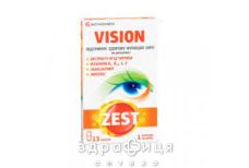 Zest (Зест) віжн капс №15 вітаміни для очей (зору)