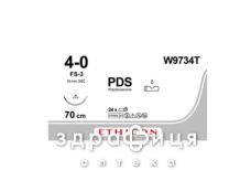 PDS II НЕОКРАШ  70СМ 1,5М USP4/0  ИГЛА FS-2 CONV ОБРАТ РЕЖ REVERSE CUTTING 16СМ  W9734T