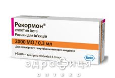 Рекормон р-н д/iн 2000ме шприц-тюбик 0,3мл №6
