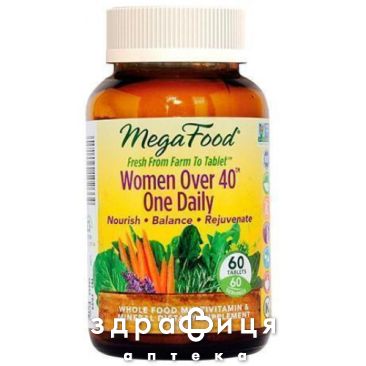Megafood мультивiтамiни одна таб на день д/жiнок пiсля 40 №60 мультивітаміни