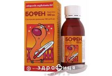 Бофен сусп. орал. 100 мг/5 мл банка 100 мл нестероїдний протизапальний препарат