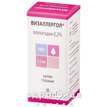 Визаллергол капл глаз 2мг/мл 2,5мл капли от конъюнктивита