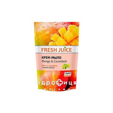 Fresh juice (Фреш джус) мыло жидк mango&amp;carambola/манго&amp;карамбола дой-пак 460мл мыло