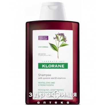 Klorane (Клоран) 80015 шампунь с хинином и вит. в от выпадения волос 200мл
