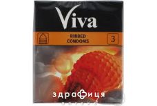 Презервативы VIVA (ВИВА) ribbet ребристые №3