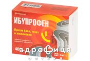 ІБУПРОФЕН 400 ТАБ В/О 400МГ №50 знеболююче