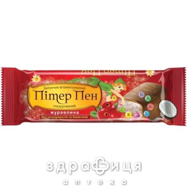 Питер пен в молоч глазури со вкус лесн ягод клюква 40г