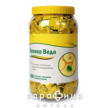 Бронхо веда трав леденцы вкус лимон №300 отхаркивающие средства, сиропы, таблетки